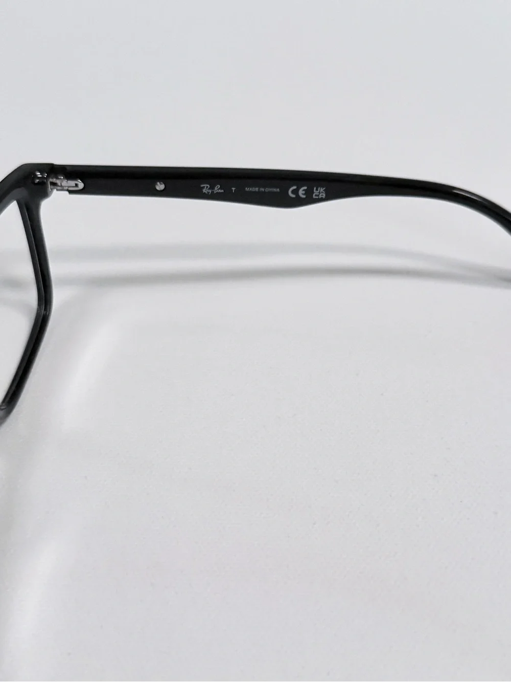 Ray-Ban Men’s Black Rectangular Acetate Glasses